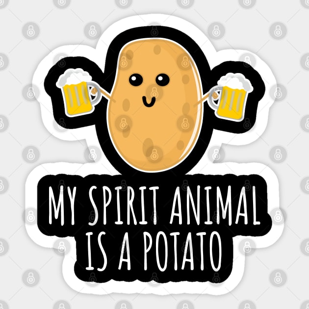 My Spirit Animal Is A Potato Sticker by LunaMay